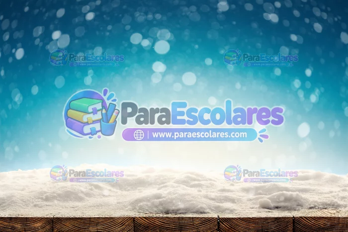 Snow Falling Wooden Planks