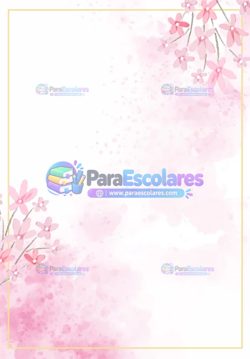 Fondo Acuarela Rosado Flores 2 Robnei