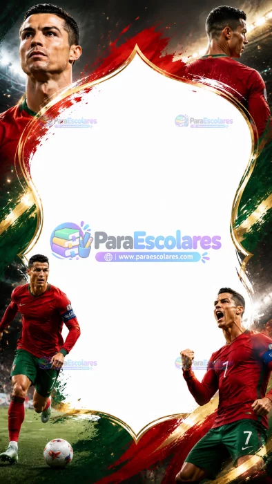 Marco Para Caratula Escolar De Ronaldo